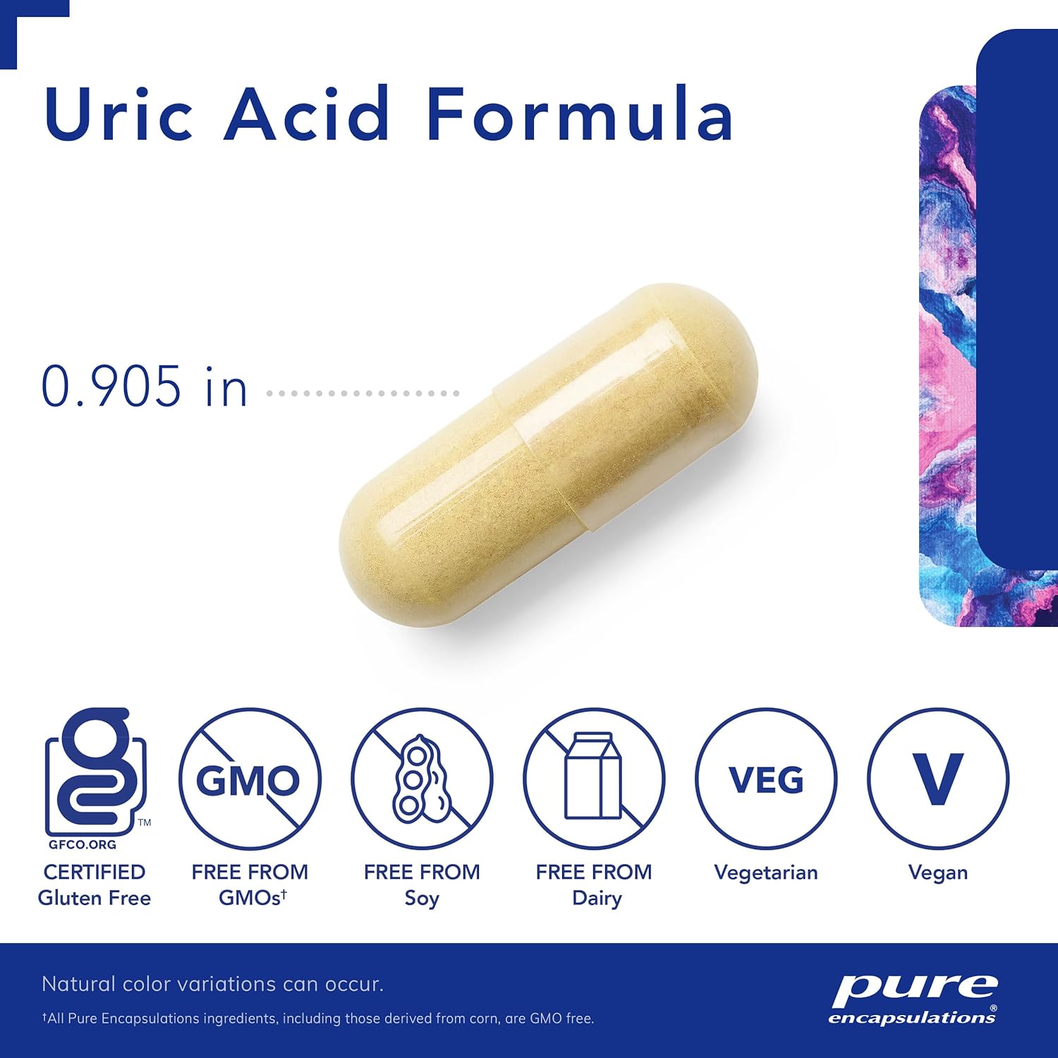 Pure Encapsulations Uric Acid Formula 120 Capsules - Supports Healthy Uric Acid Levels & Joint Comfort - Ideal for Gout Relief & Kidney Health Maintenance