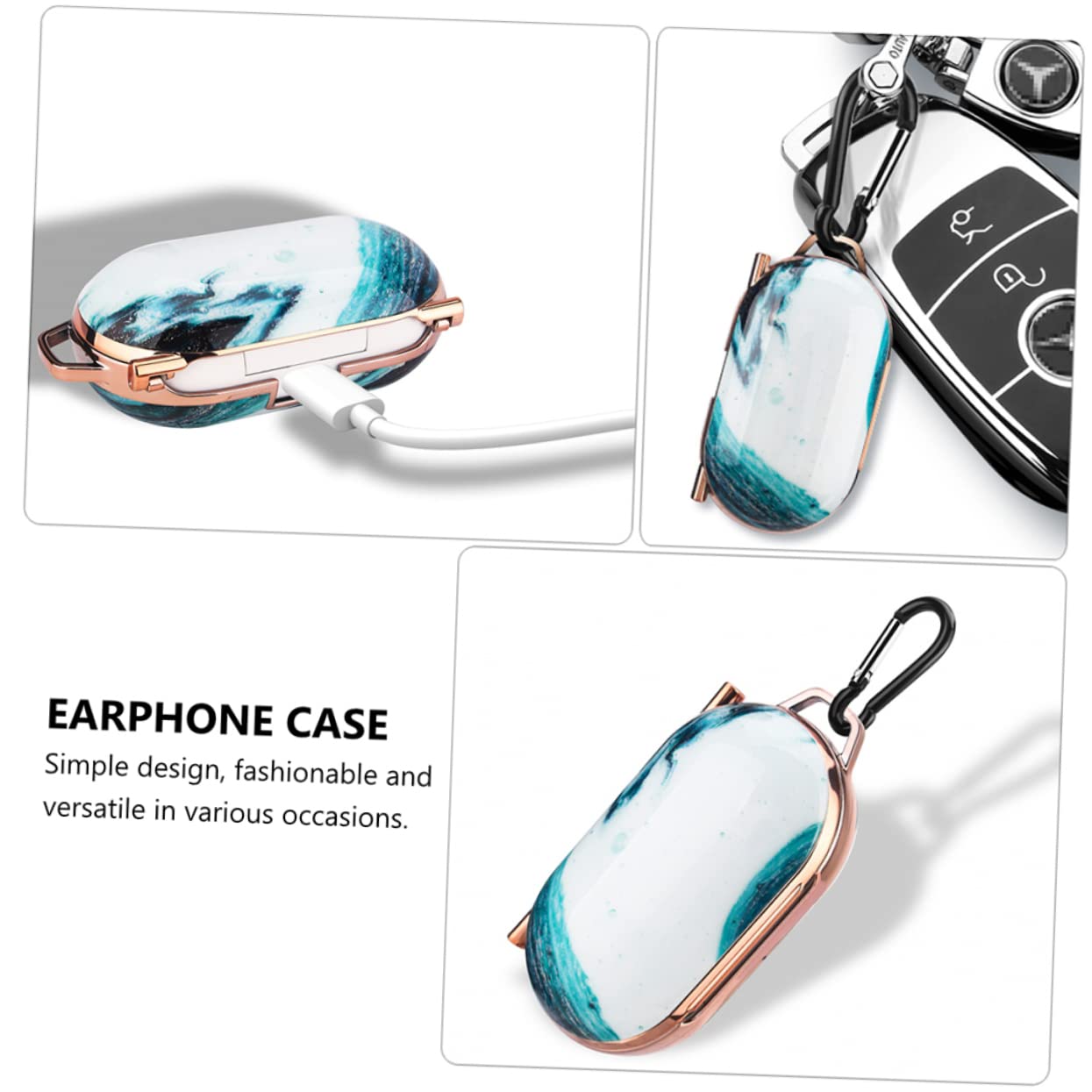 Uonlytech 2 Pack Hard Protective Headphone Case for PC, Earbuds, Headsets - Durable Cover for Travel, Office & Gaming Accessories