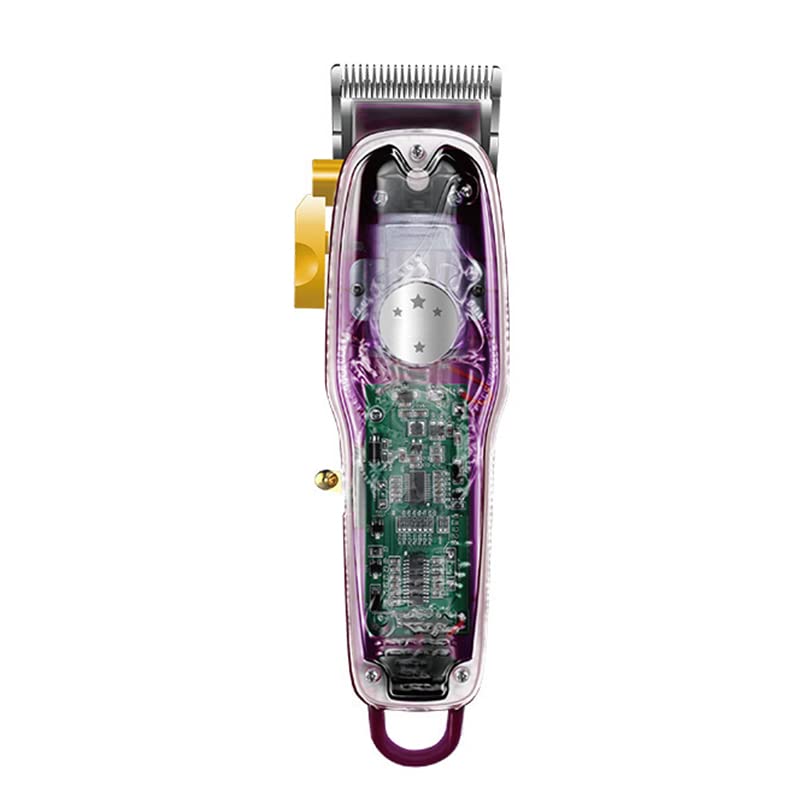 Professional USB Rechargeable Hair Clippers for Men - Electric Hair Trimmer with 3 Color Options & Steel Blades - Strong Power Cordless Hair Cutting Machine for Home Barber Use (Yellow) - Perfect for DIY Haircuts, Beard Trimming & Grooming at Home or Travel