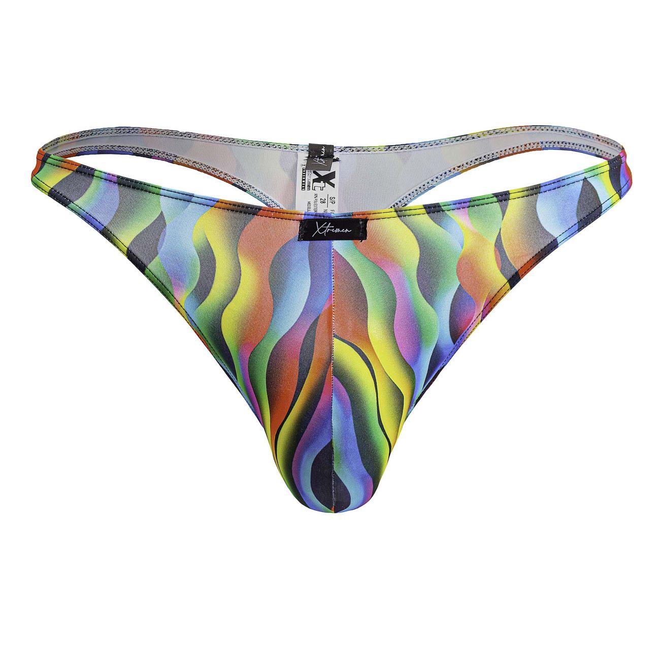 Xtremen Printed Thong Waves - Sexy Women's Underwear for Beach, Pool & Vacation - Comfortable & Stylish Swimwear Cover Up