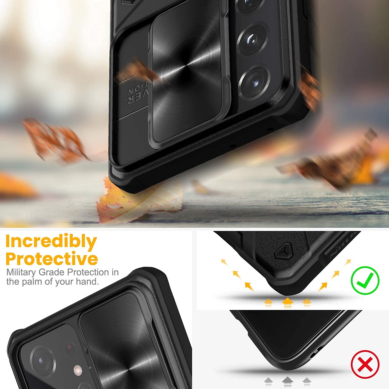 Nillkin Camshield Armor Rugged Case for Samsung Galaxy S21 Ultra 6.8