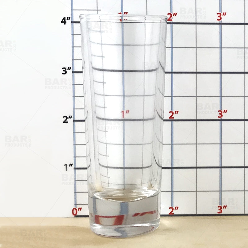 BarConic® 2 oz Tall Clear Shot Glass - Premium Glassware for Cocktails, Liquor & Party Drinks - Perfect for Home Bars, Parties & Gifts