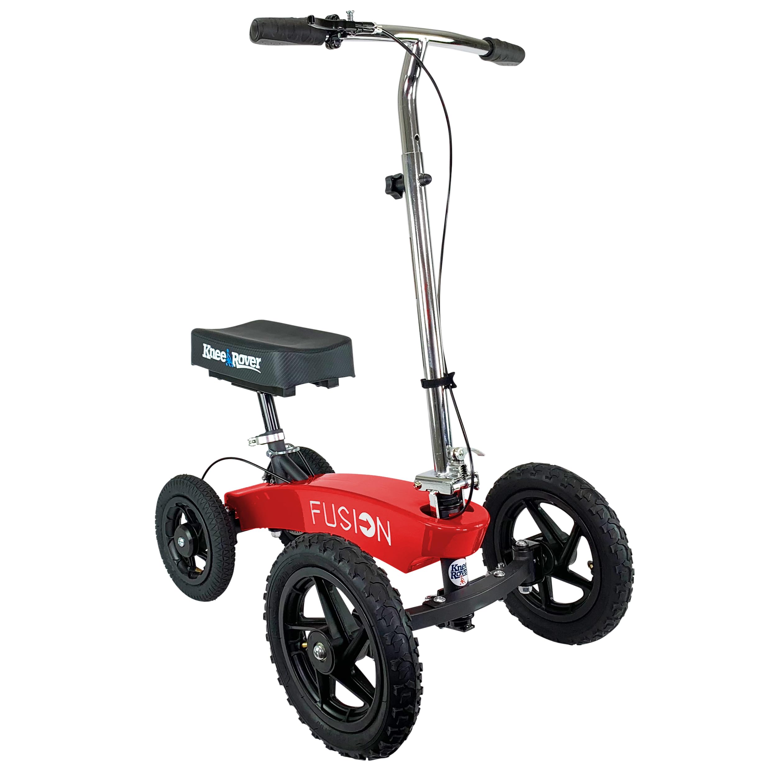All Terrain 4-Wheel Knee Scooter for Adults - Heavy Duty Knee Walker for Foot Surgery, Broken Ankle & Injuries | Patented Steering System | Ideal for Post-Surgery Recovery & Mobility Assistance