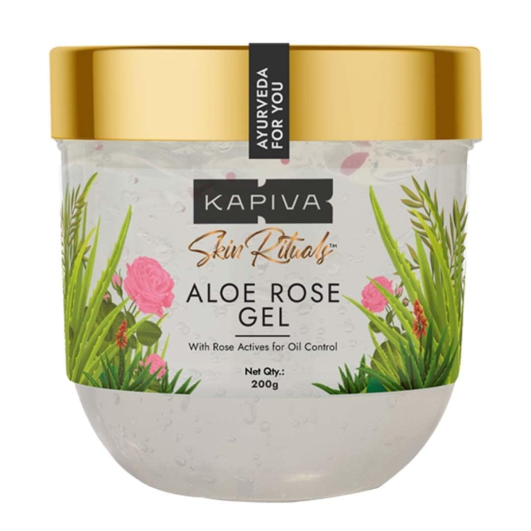 Skin Rituals Aloe Rose Gel 200g - Clinically Tested for Oil Control & Hydration | Reduces Excess Oil Production | Soothing Face Moisturizer for Oily & Combination Skin | Perfect for Summer Skincare & Post-Sun Care