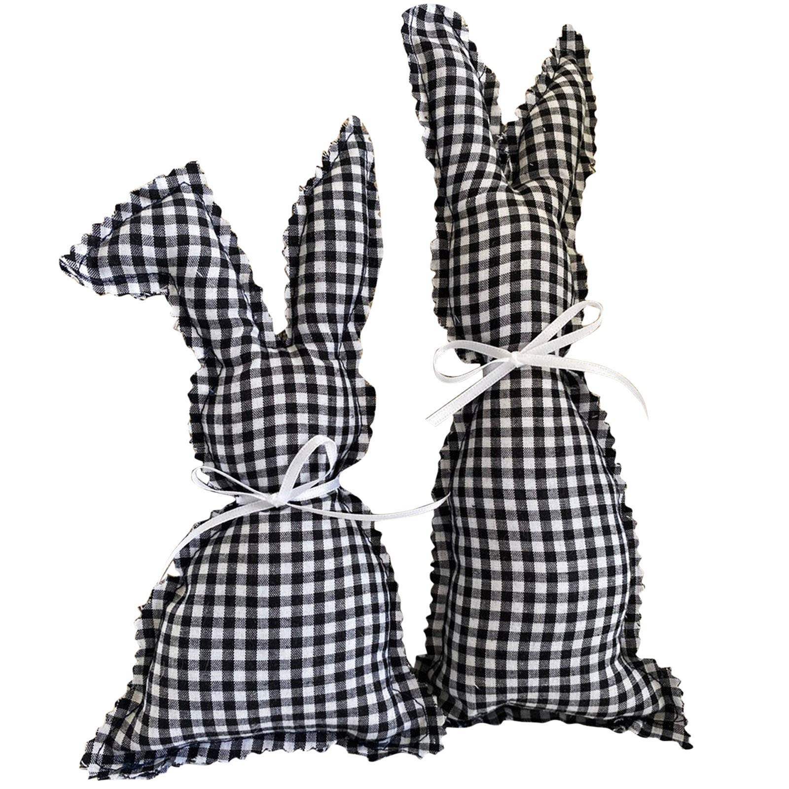 Easter Gnome Bunny Decorations - Handmade Fabric Easter Bunny Party Decor for Home, Garden & Easter Egg Hunts - Festive Spring Holiday Arrangement