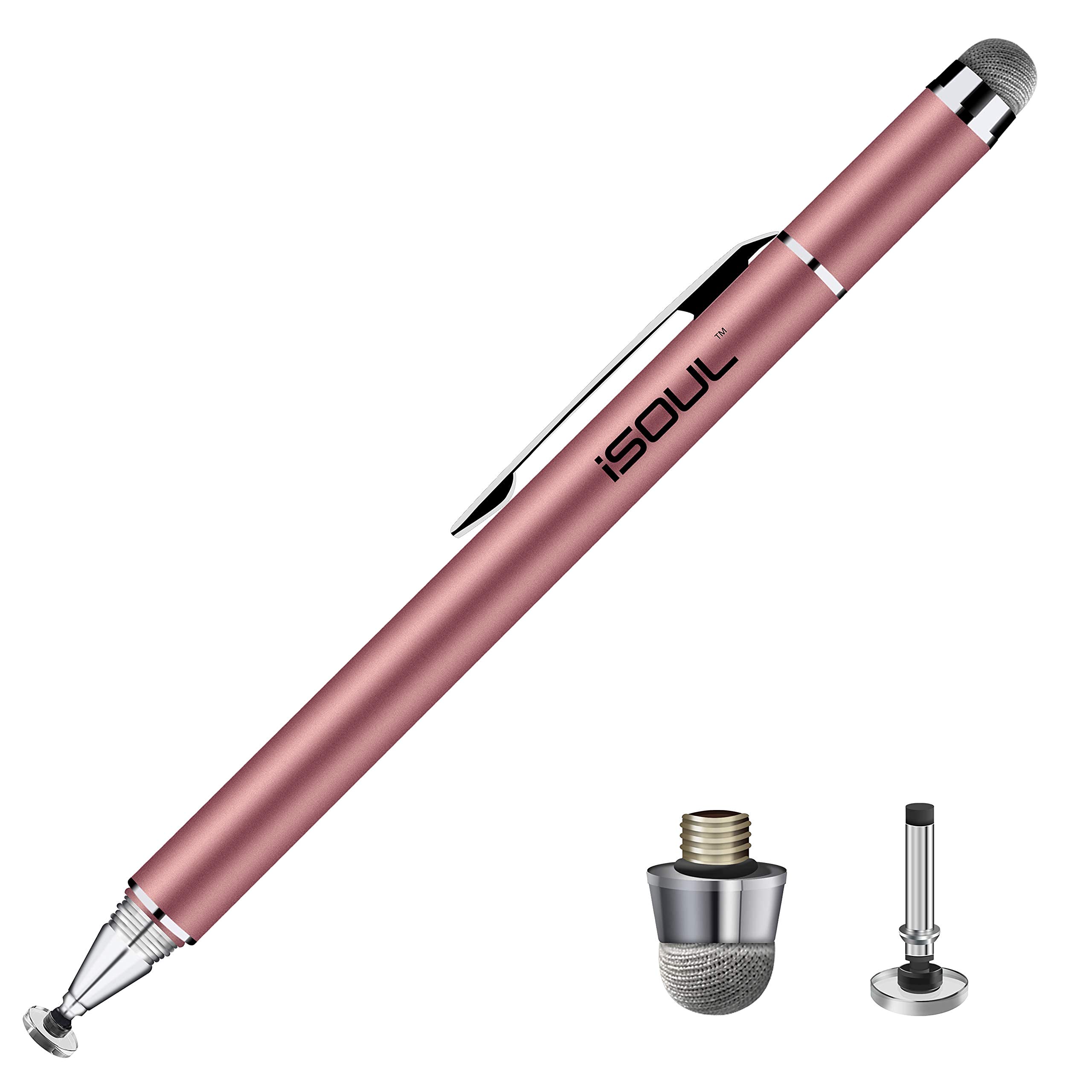 iSOUL Stylus Pen for Touch Screens - High Sensitivity Fine Point Stylus for iPad, Tablet, Android, iPhone - Universal Stylus Pencil for iPad Pro/Air/Mini, Samsung Galaxy & All Devices - Perfect for Drawing, Note Taking & Digital Signatures