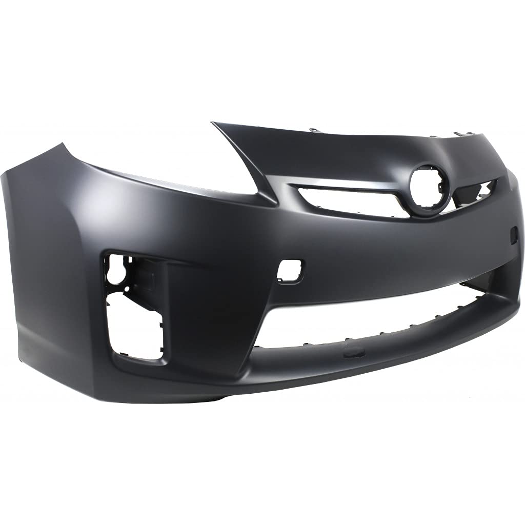 CAPA Certified Toyota Prius Front Bumper Cover 2010-2011 Model | Primed Replacement with Headlights | Part# TO1000359 & 5211947917 | Perfect for Collision Repair & Auto Restoration Projects