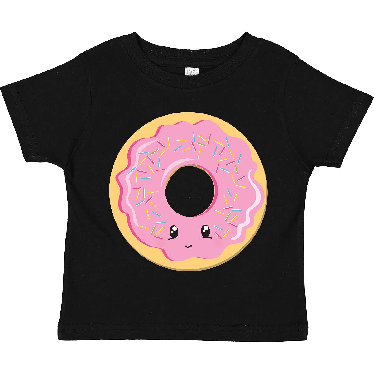 Light Pink Donut Print Toddler T-Shirt - Cute Kids Graphic Tee for Birthday & Casual Wear | Soft Cotton Toddler Shirt for Boys & Girls
