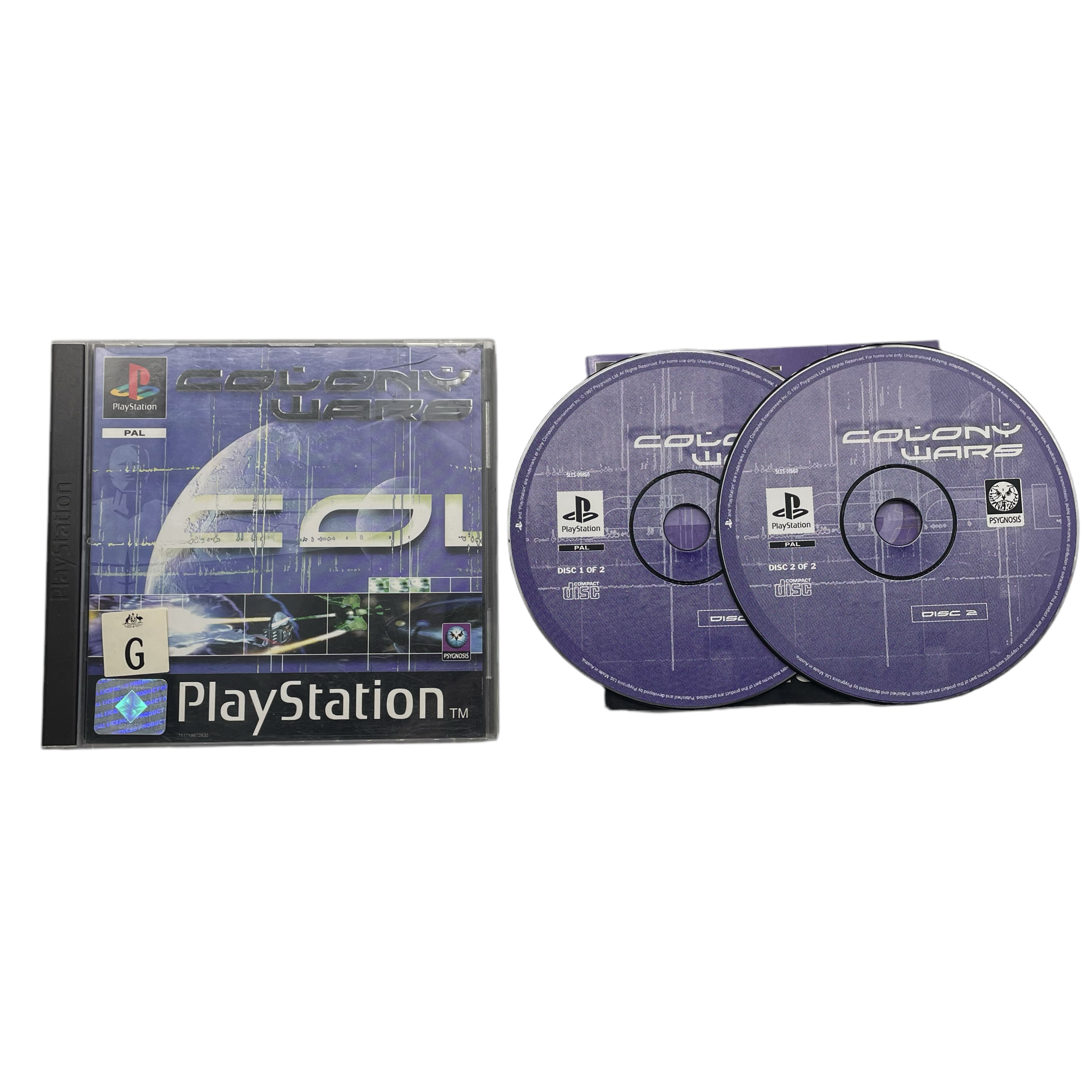 Colony Wars PS1 Game - Complete with Manual (PAL Version) - Classic Space Combat Adventure for PlayStation 1 - Perfect for Retro Gaming Collectors & Sci-Fi Fans