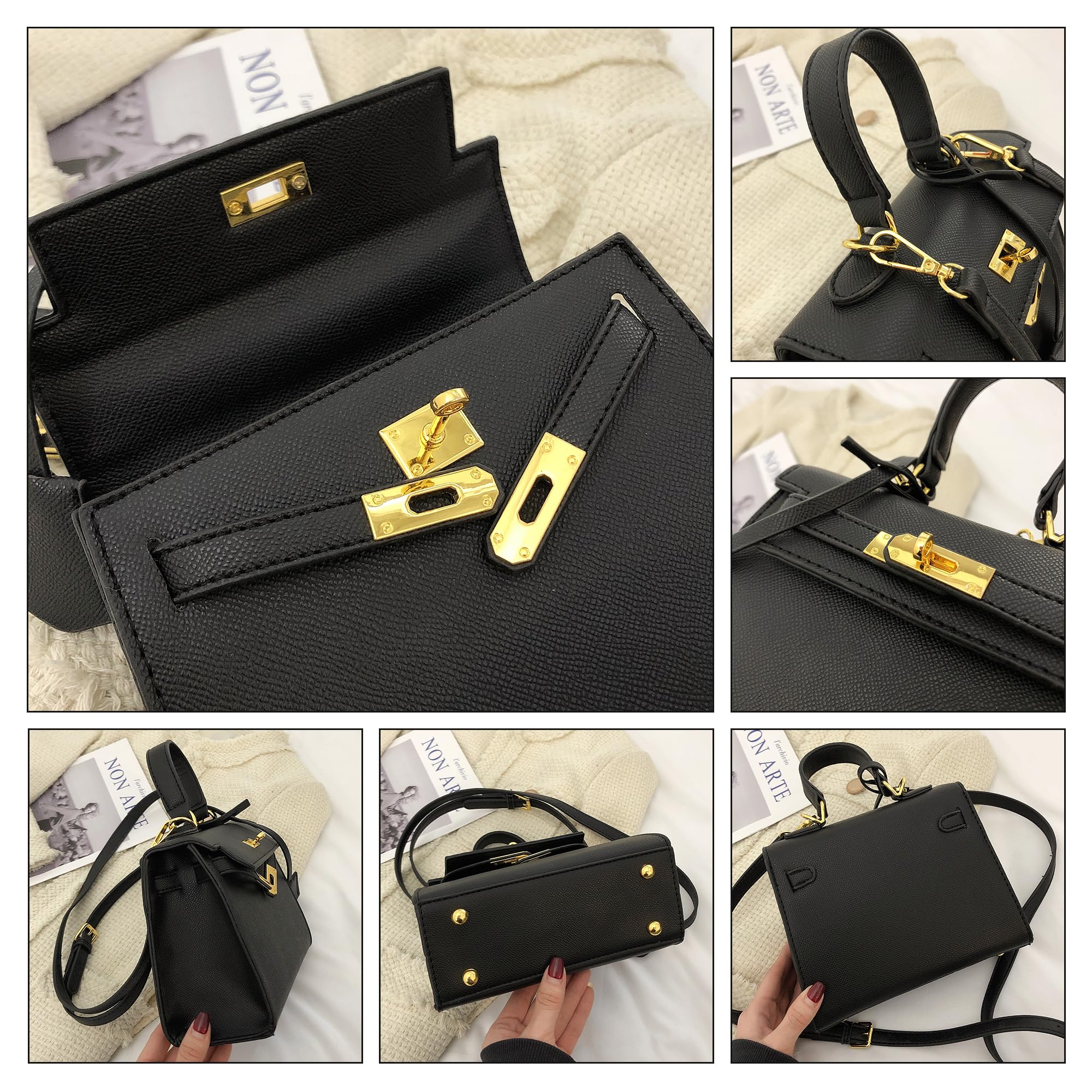 Stylish Women's Leather Top Handle Satchel with Detachable Crossbody Strap - Fashionable Designer Handbag for Work, Travel & Everyday Use