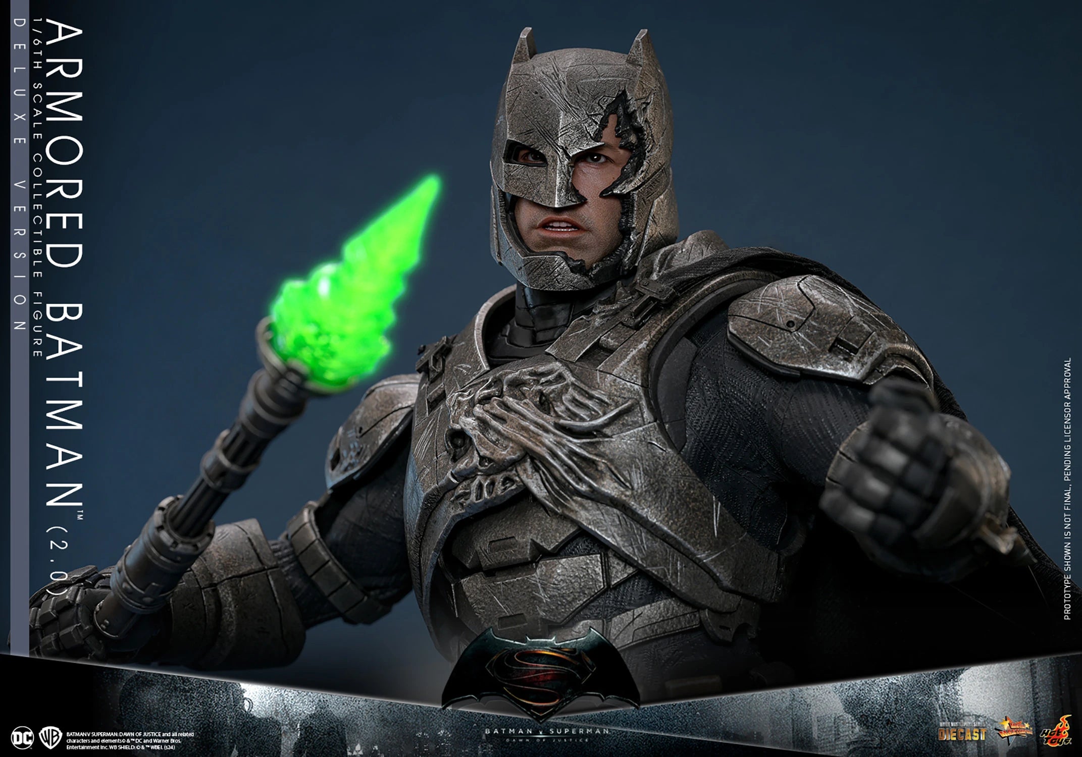 Hot Toys DC Comics Batman v Superman: Dawn of Justice Armored Batman 2.0 Deluxe Edition 1/6 Scale 12