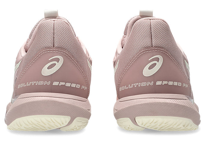 Asics Women's Solution Speed FF 3 Tennis Shoes - Neutral Pink/Cream - Lightweight & Breathable for Competitive Play & Court Performance