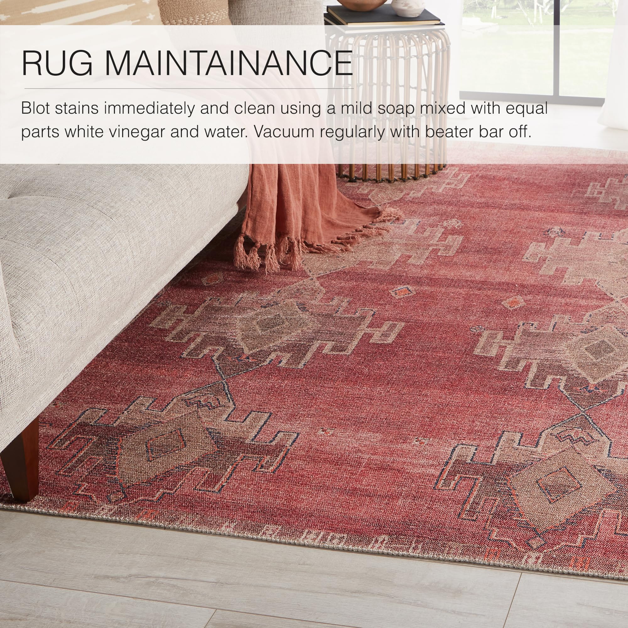 Jaipur Living Machine Washable 2x10 Runner Rug - Farmhouse Style Pink Area Rug for Hallway, Kitchen, or Entryway | Soft & Durable Home Decor