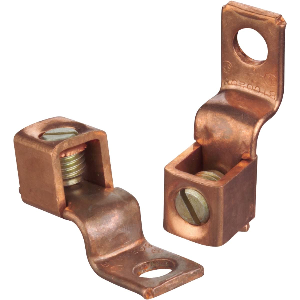 2-8 AWG Copper Terminal Lugs - Heavy Duty Electrical Connectors for Automotive, Marine, and Solar Applications