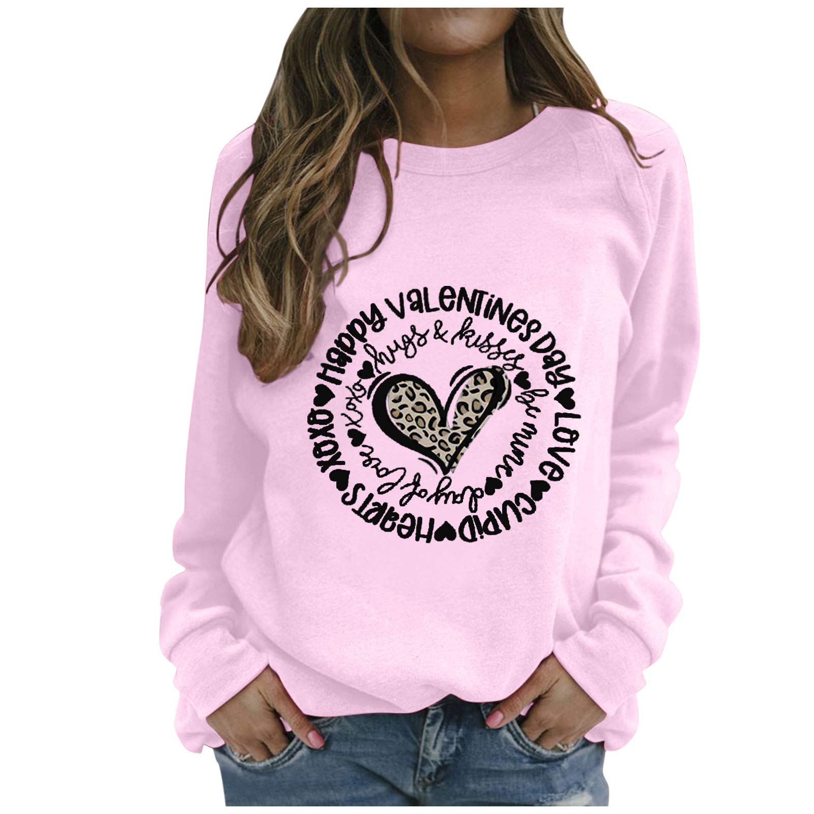 Funny Graphic Long Sleeve Shirts for Women - Cute Valentine's Day Tees with Sayings for Teen Girls - Casual Tops for Dating, Parties & Everyday Wear