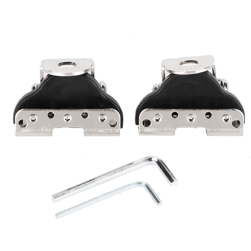 Yctze 2PCS Universal Car Work Light Mount - Stainless Steel A-Pillar LED Light Bar Bracket Clamp Holder for Off-Road Trucks & Jeeps | Perfect for Night Driving, Camping & Emergency Repairs