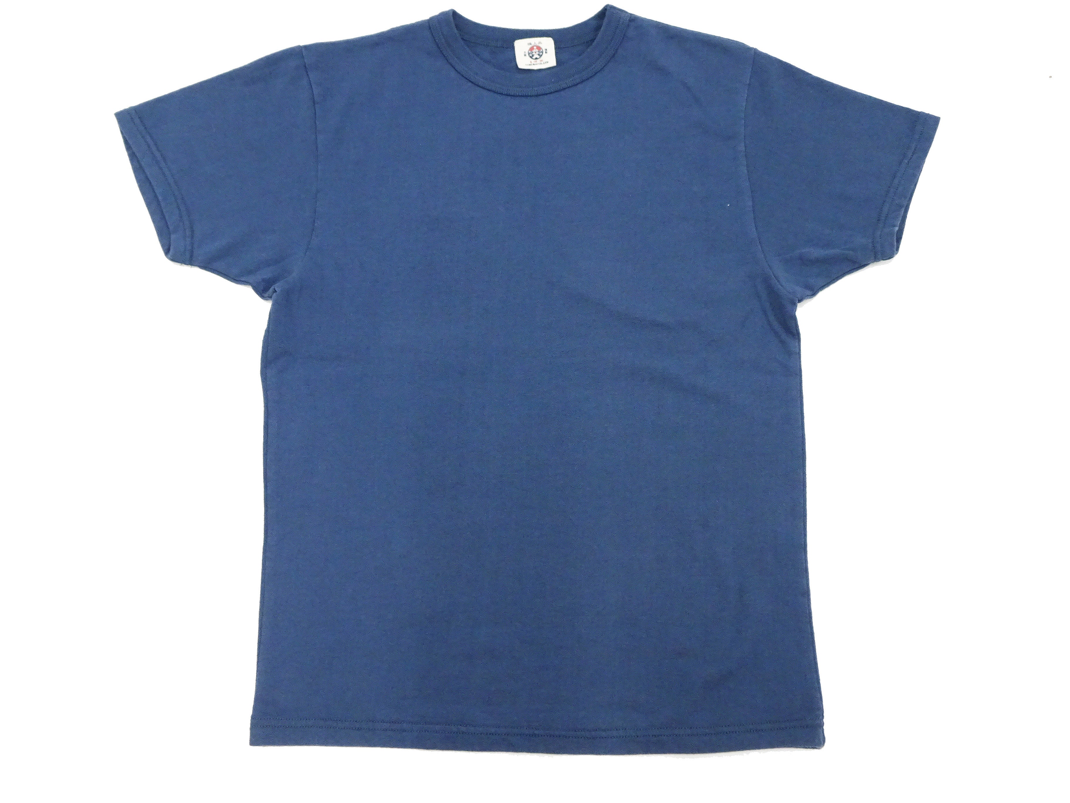 Premium Men's Samurai Jeans T-Shirt - French Terry Short Sleeve Tee with Loopwheel Fabric (SJST24) - Faded Navy Color - Casual Wear & Street Fashion
