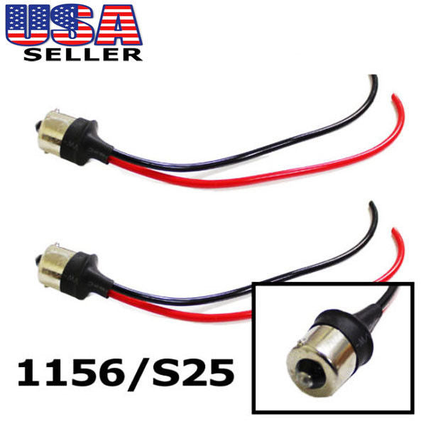 1156/7506 Male Adapter Wiring Harness - Universal Headlight & Tail Lamp Signal Light Conversion Kit for Car, Truck, SUV - Easy DIY Retrofit Installation for Brighter Lighting
