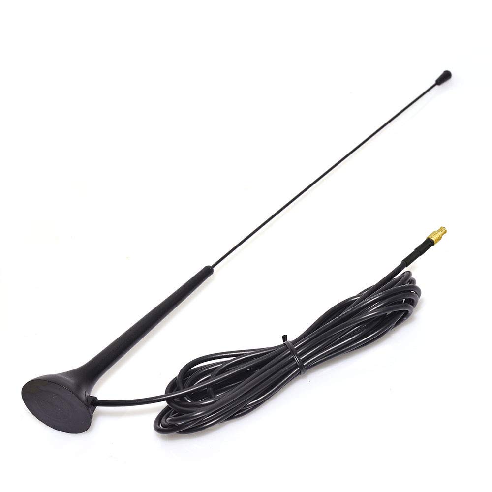 Eightwood DAB Car Antenna with MCX Connector & RG174 300cm Extension Cable - Enhanced Digital Radio Reception for Blaupunkt, Beat, TechniSat, Pioneer, Sony, Kenwood, Alpine - Perfect for Road Trips & Commuting