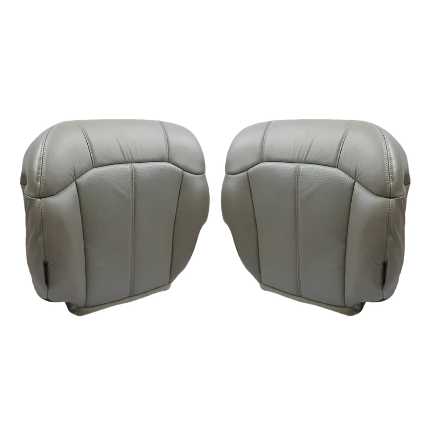 2002 Cadillac Escalade Perforated Leather Seat Covers - Premium Gray Car Seat Protectors for Comfort & Style | Perfect for Road Trips, Daily Commutes & Luxury Interior Upgrades