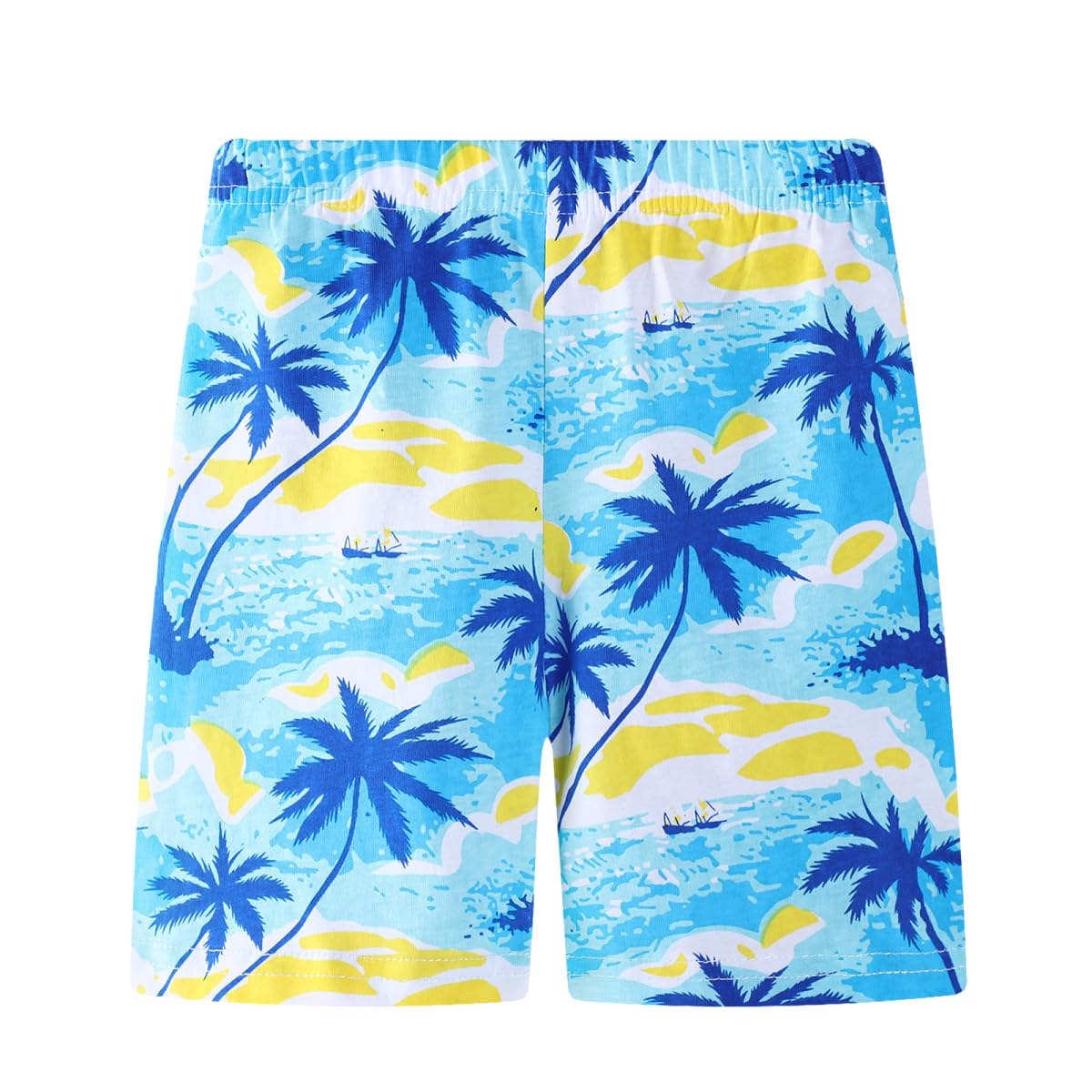 Boys' Summer Cotton Outfit Sets - Short Sleeve Shirt & Shorts for Toddlers (Size 2-7) | Comfortable Playwear for Outdoor Activities & Beach Vacations
