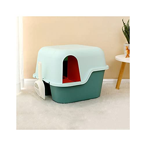 Enclosed Cat Litter Box with Long Corridor - Large Odor Control & Sand-Proof Design for Multiple Cats - Perfect for Small Spaces & Odor-Sensitive Homes (Size C) - Kitty Toilet Supplies for Indoor Cats