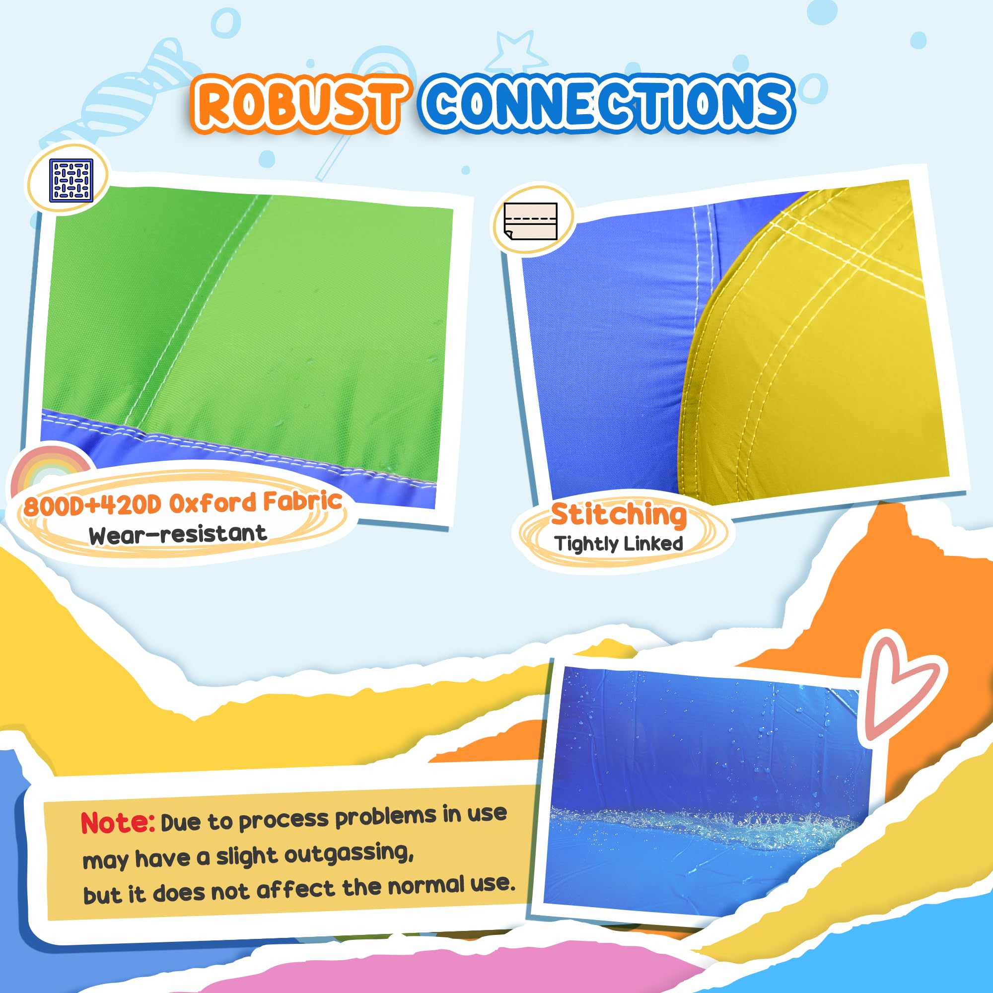 Outsunny 6-in-1 Inflatable Bounce House with Slide, Climbing Wall & Water Cannon - Kids Outdoor Water Play Bouncer with 2 Min Quick Inflation Pump - Perfect for Backyard Parties, Summer Fun & Birthday Celebrations