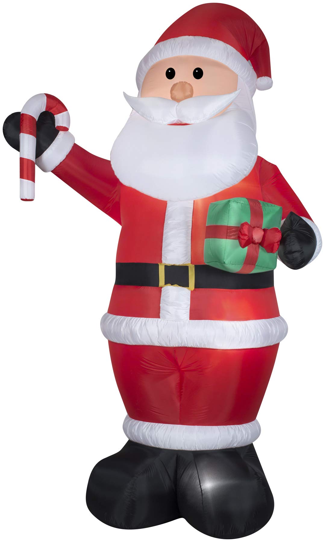 Gemmy Industries 36715 12' Giant Inflatable Santa Claus with Gift Bag & Candy Cane - Outdoor Christmas Yard Decoration for Holiday Party & Home Decor