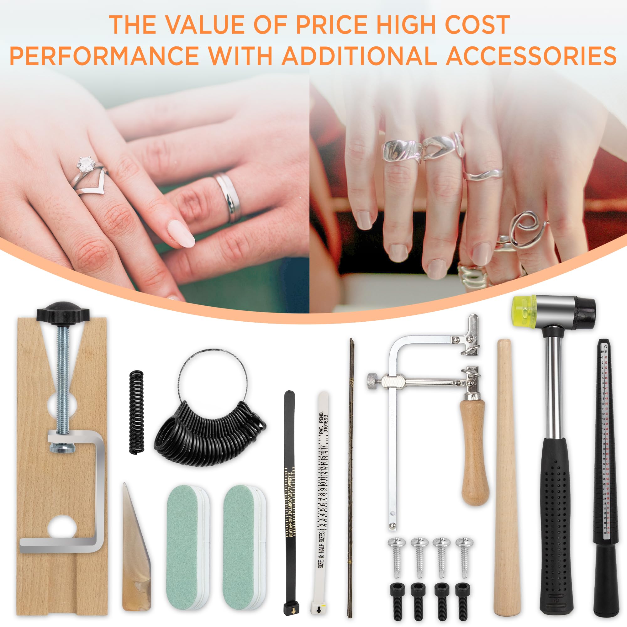 NEEDLENEST Professional 3-in-1 Ring Bender Tool Kit - Heavy Duty Spoon Ring Maker Machine with Jewelry Saw Bow for DIY Jewelry Making | Perfect for Crafting Unique Spoon Rings, Bracelets & Handmade Jewelry Accessories