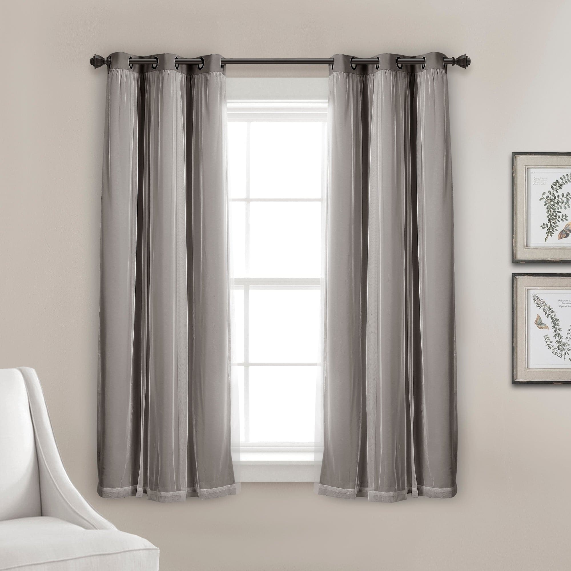 Blackout Curtains with Grommet Top & Insulated Lining - Thermal Sheer Window Panels for Bedroom, Living Room & Home Office - Energy Efficient & Noise Reducing