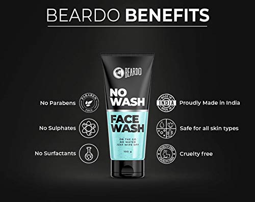 Beardo No Wash Facewash 100gm - Made in India for Men's Skincare