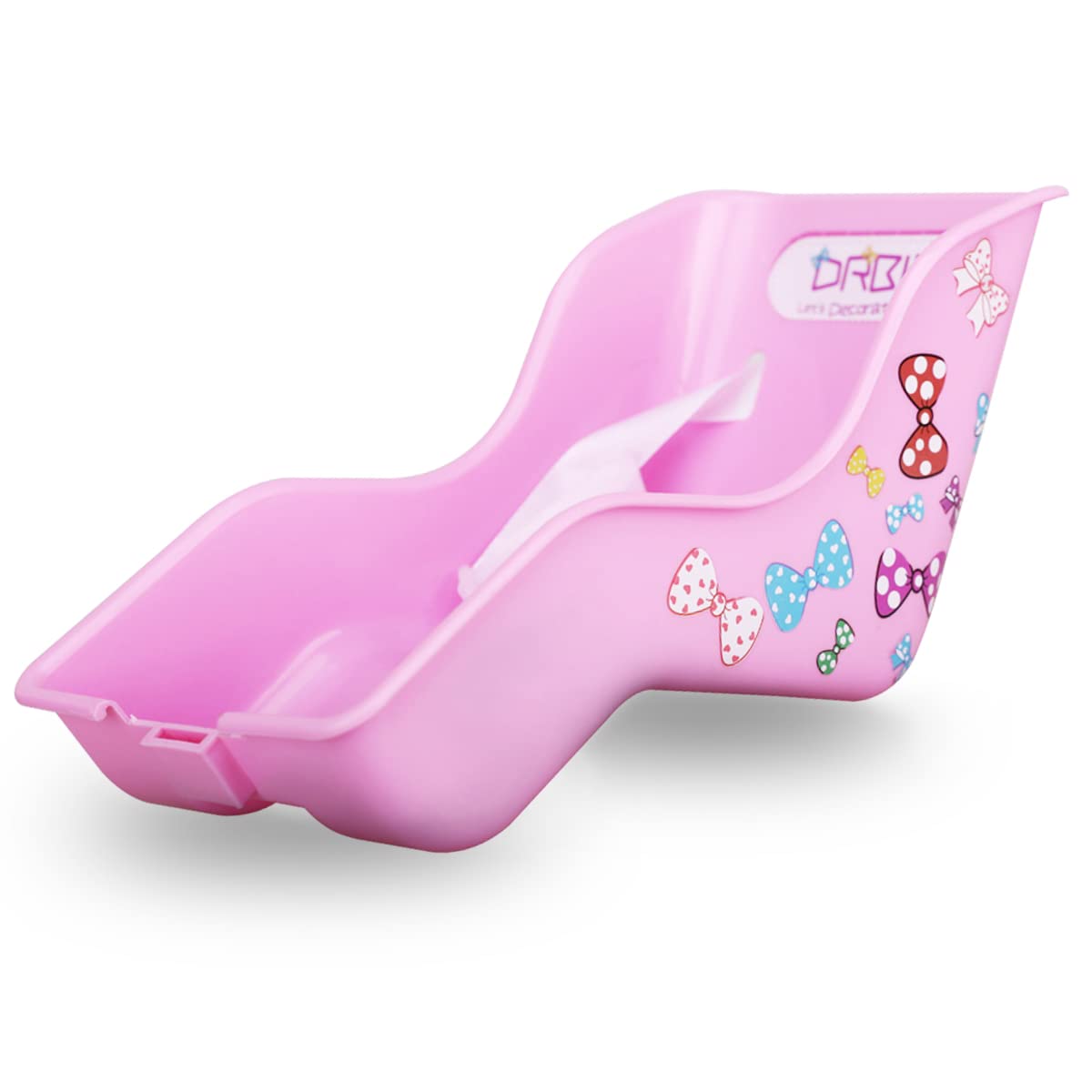 DRBIKE Doll Bike Seat - Adjustable Bicycle Carrier for Standard Dolls & Stuffed Animals | DIY Decorate Yourself Decals | Kids Bike Accessories | Perfect for Girls' Bikes, Playdates & Outdoor Adventures