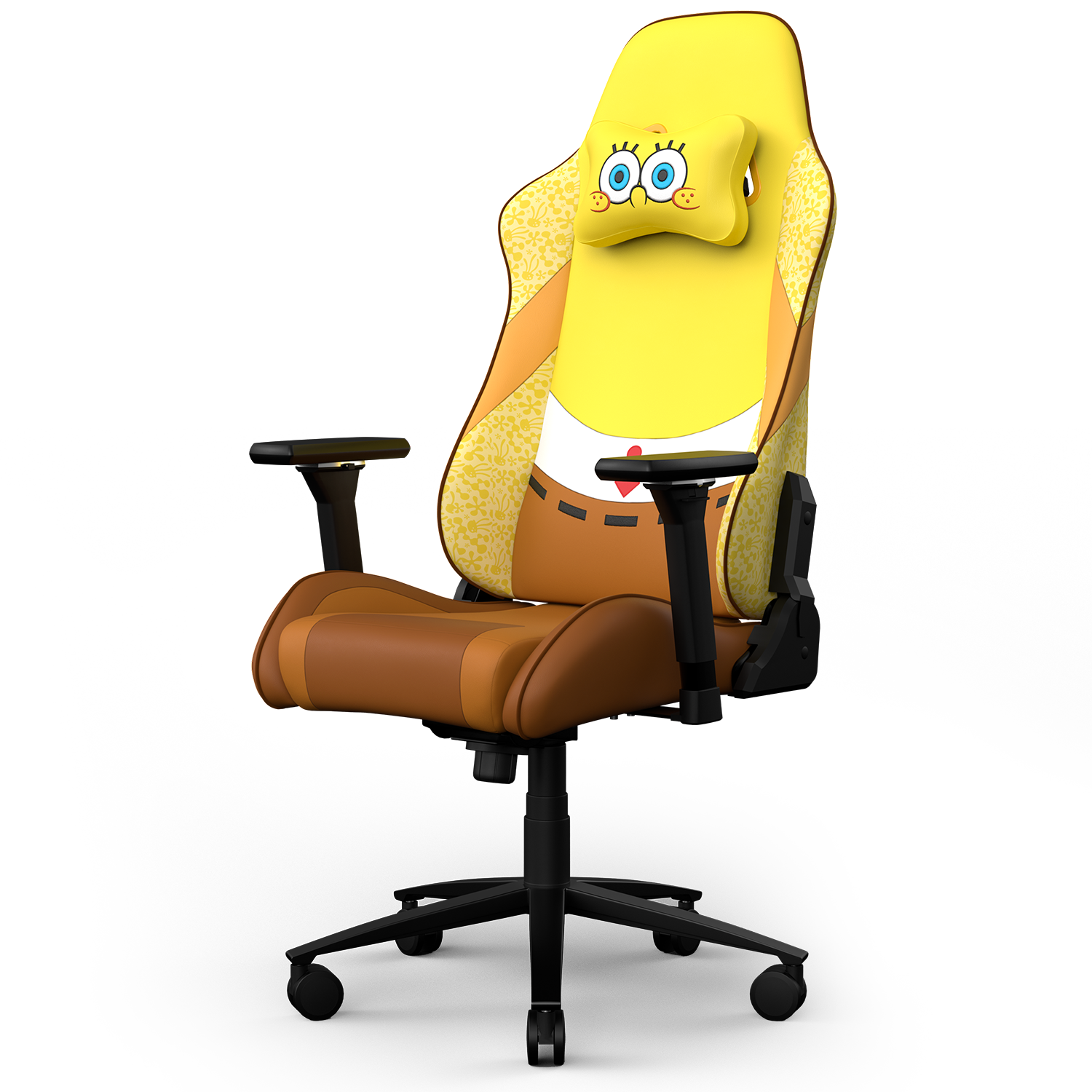 SpongeBob SquarePants Gaming Keyboard and Ergonomic Chair Set - Perfect for Gamers, Streamers & Anime Fans - Home Office & Gaming Room Setup