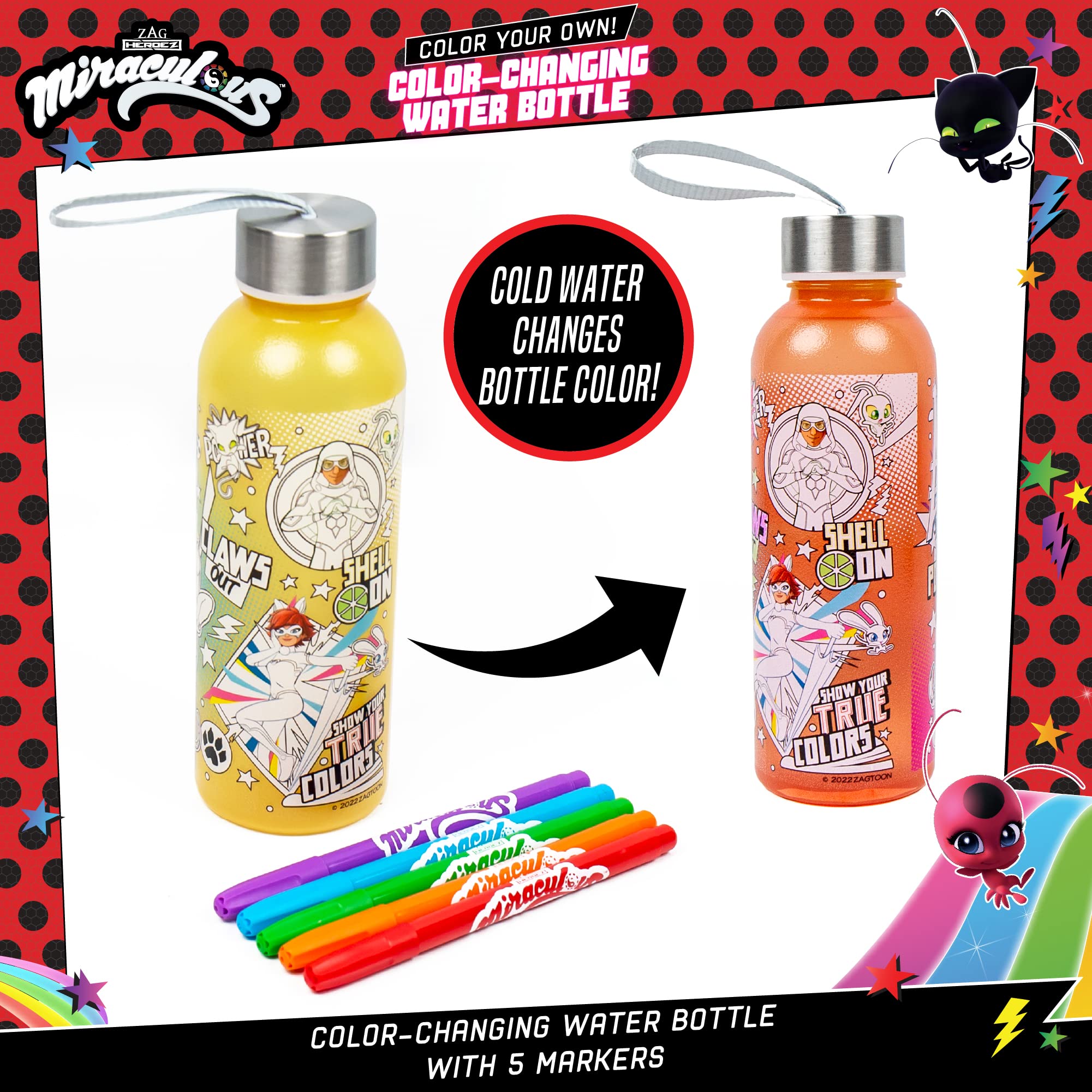 Miraculous Color-Changing Water Bottle DIY Kit for Kids 6+ | Fun Outdoor Activity