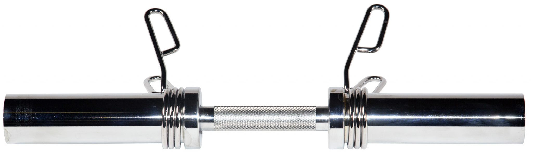 Olympic Dumbbell Handle with Spring Clip Collars - Heavy Duty Weight Lifting Bar for Home Gym & Strength Training - Perfect for CrossFit, Bodybuilding & Fitness Workouts
