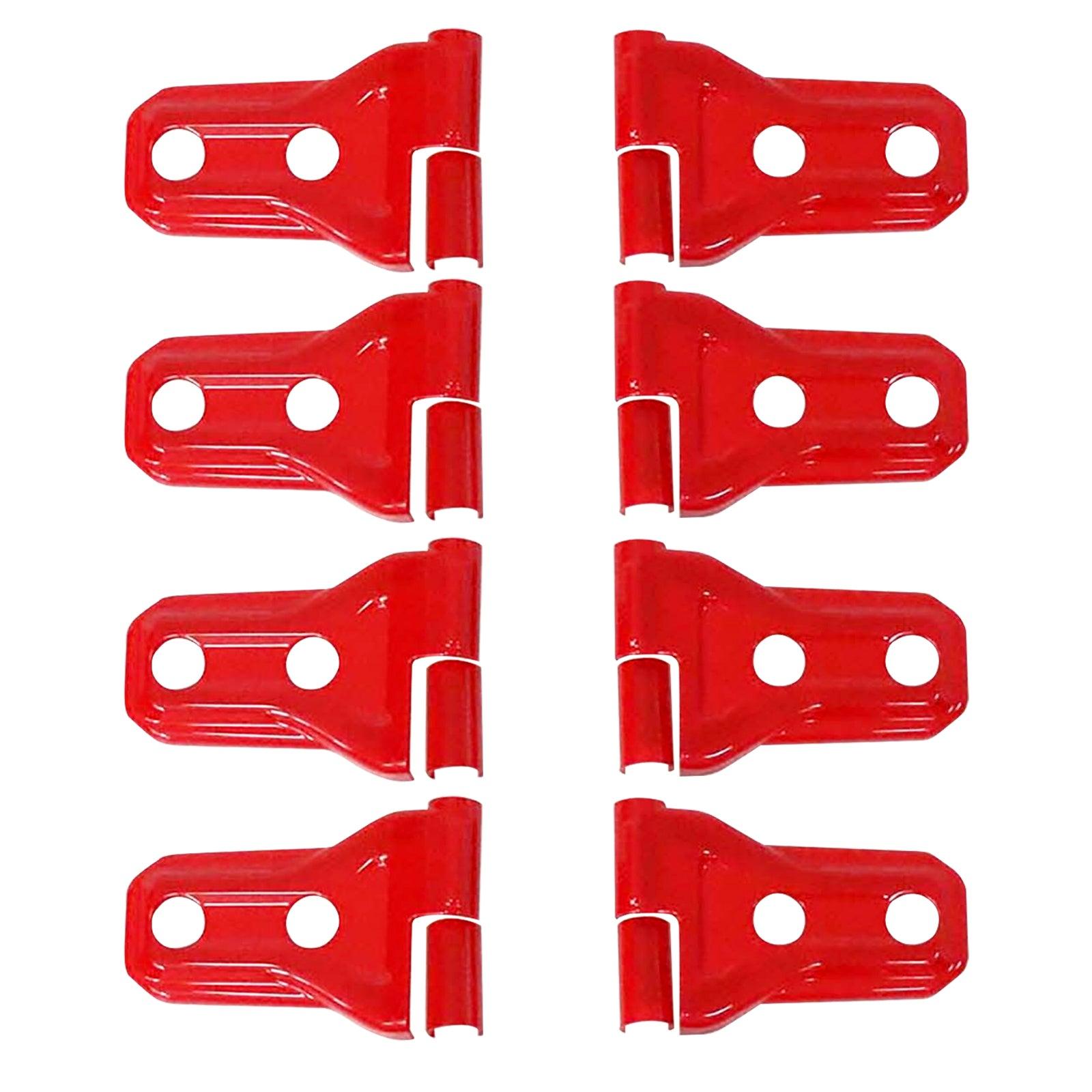 8-Piece Door Hinge Shell Set for Jeep Wrangler JL 2018-2022 - Black/Red/Silver Color Options - Perfect for Off-Road Protection & Customization