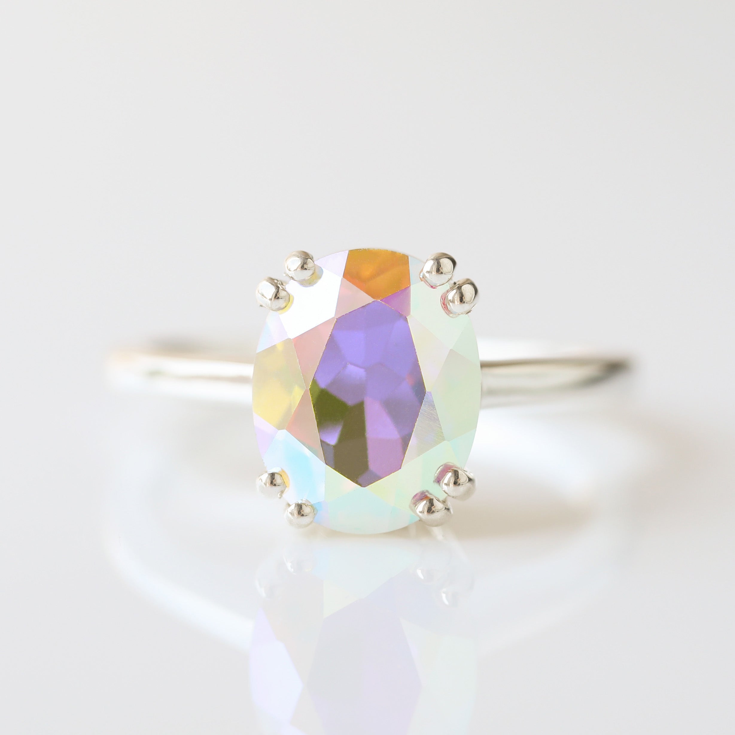 Stunning Mystic Topaz Ring for Women - Elegant & Unique Gemstone Jewelry - Perfect for Weddings, Anniversaries & Special Occasions
