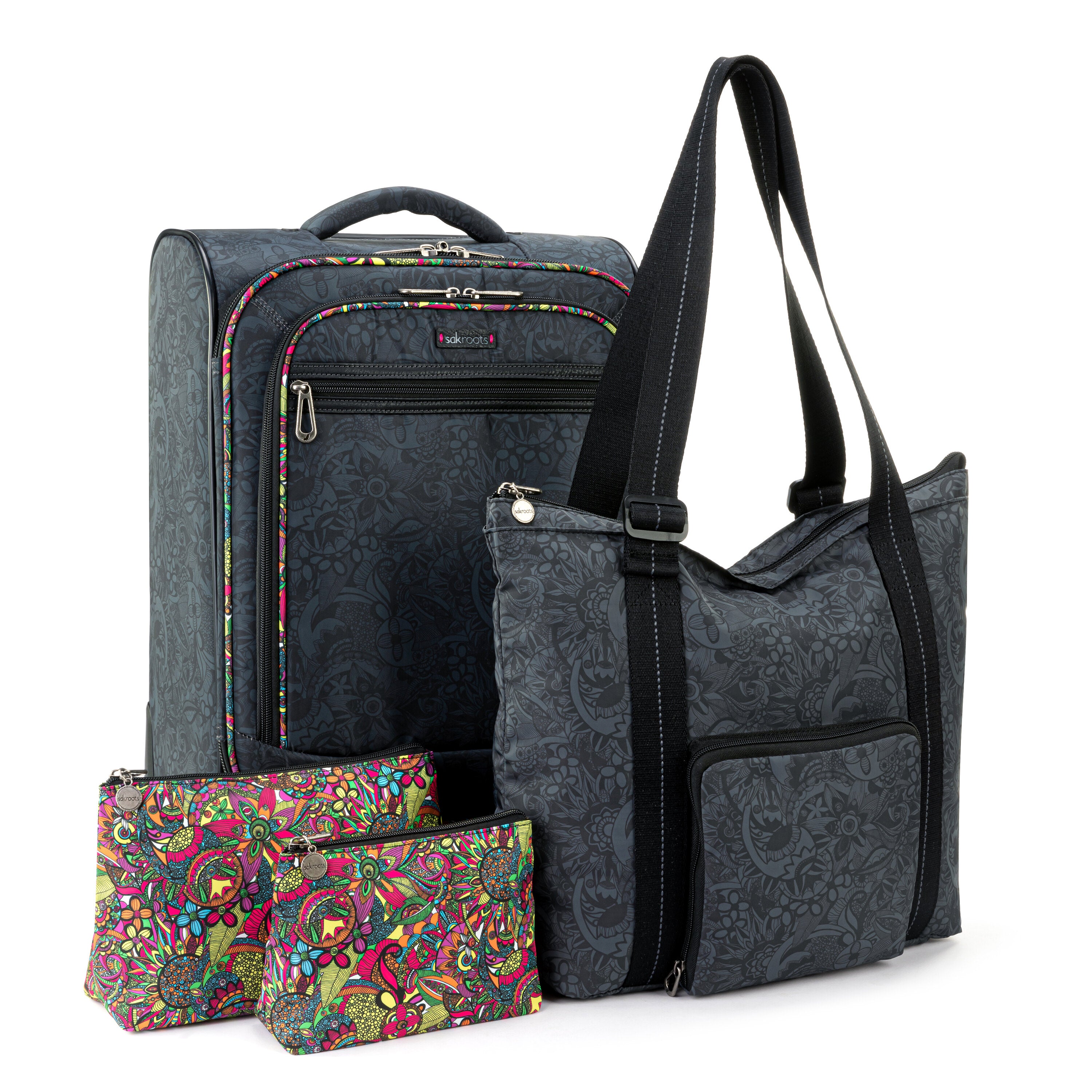 Eco Twill - Black Rainbow Spirit Desert