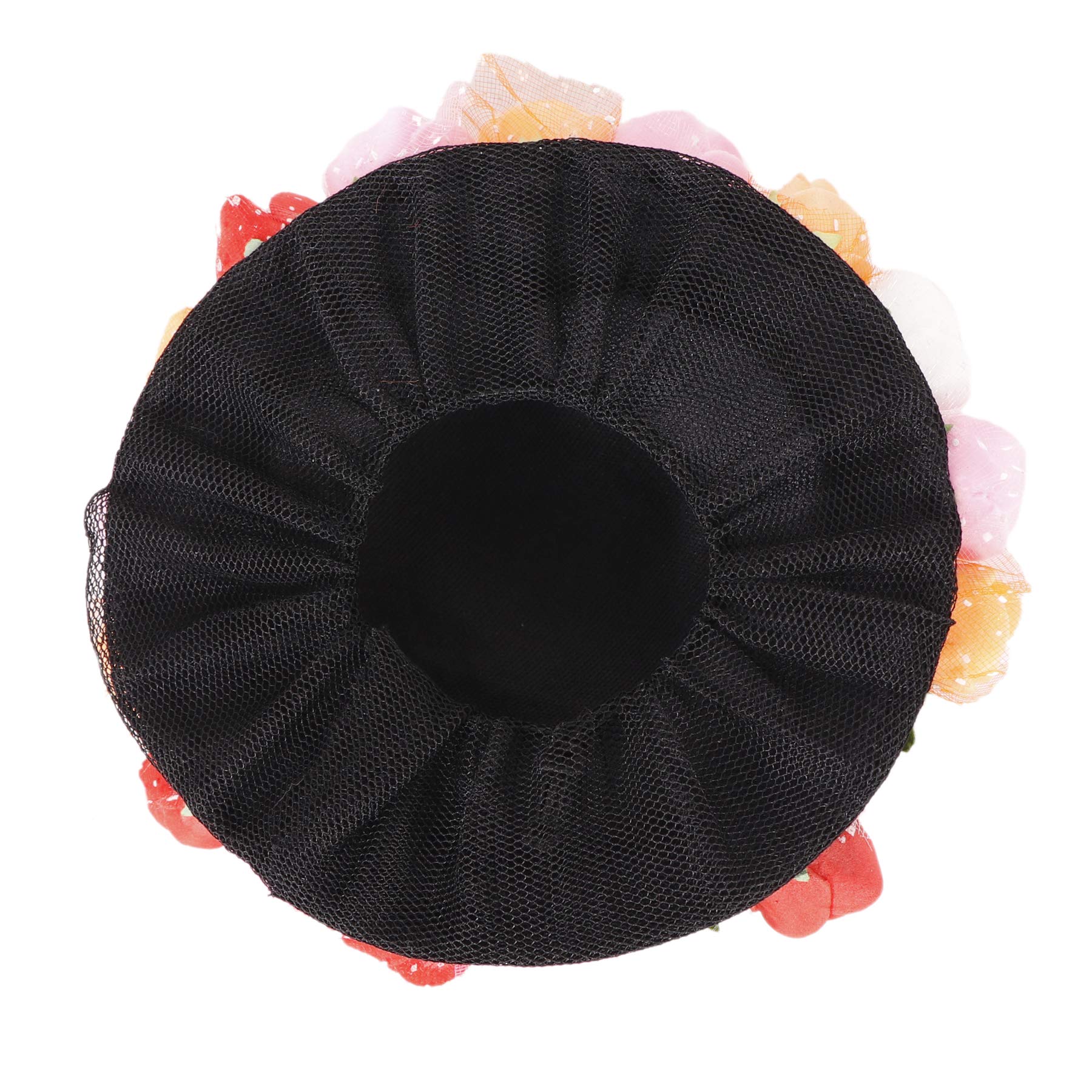NAVMAV Artificial Rose Flower Hair Accessories - Bridal Bun Juda Maker, Fabric Flower Gajra for Women & Girls (Multi-color) | Perfect for Weddings, Parties & Special Occasions