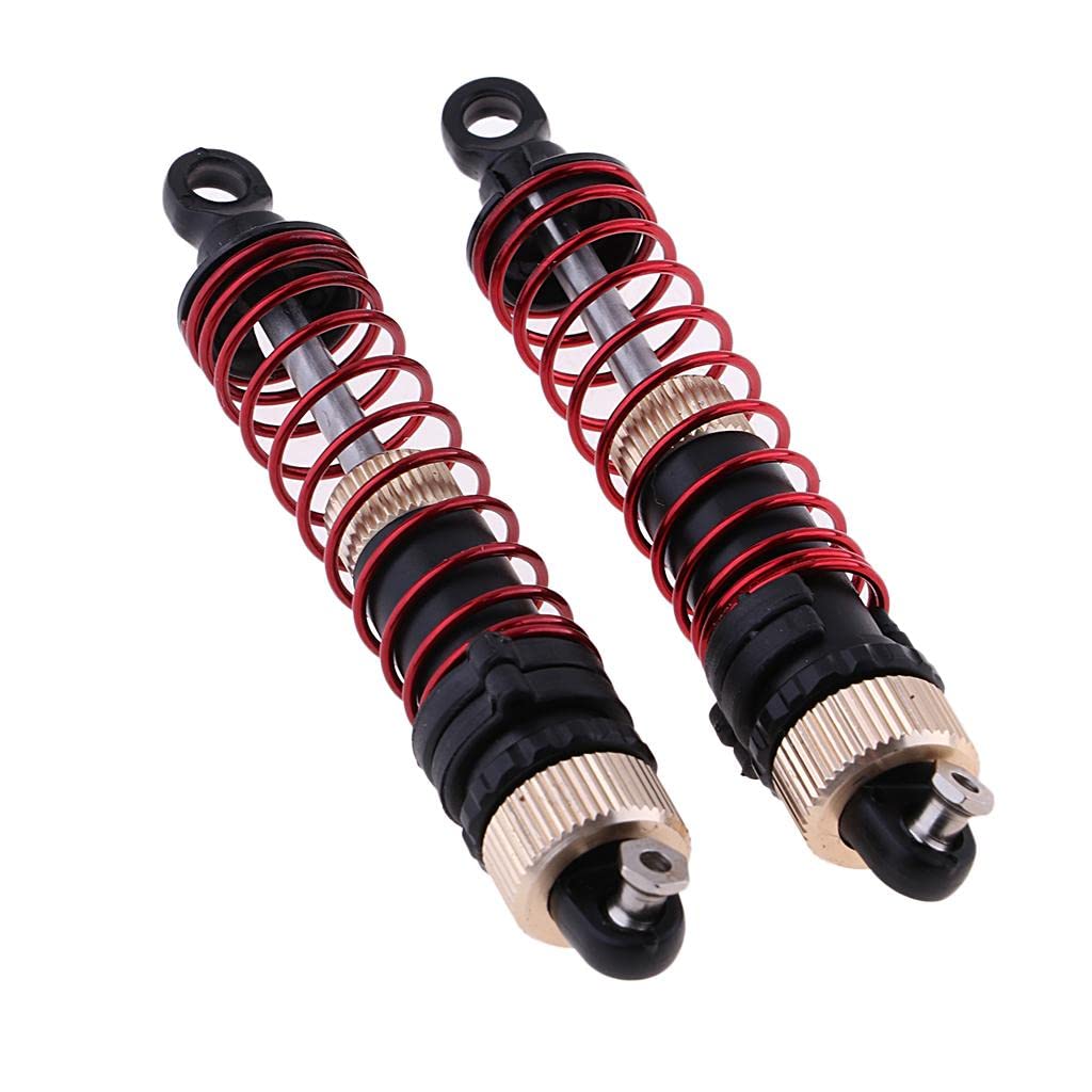 Vaveren 2-Pack RC Car Shock Absorbers with Springs - Compatible with 1/12 Scale RC Crawlers - Perfect for Off-Road Racing & Trail Driving Adventures