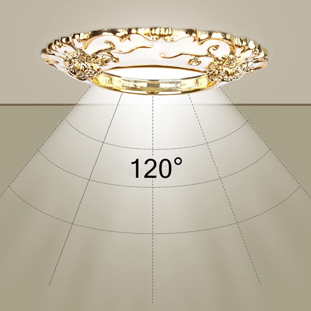 Ultra-Thin Round Aluminum Alloy Recessed Lights 3W/5W Mini Downlights - Energy Efficient Flat Spot Lights with Simple Retrofit Installation, No Flicker, CRI80+ - Perfect for Kitchen, Living Room & Bedroom Lighting