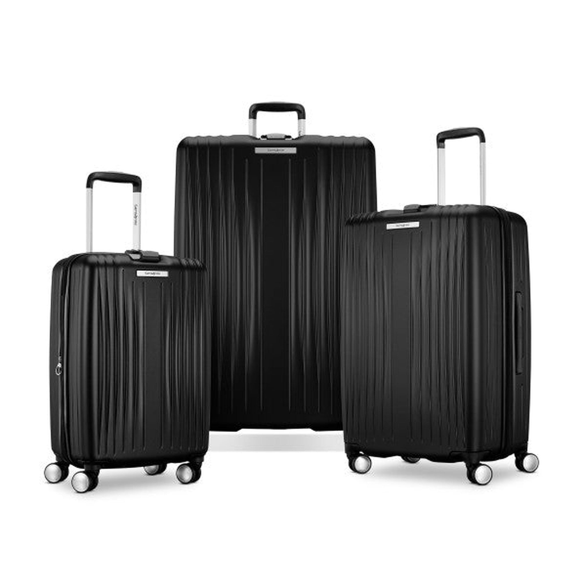 Samsonite Opto 3-Piece Luggage Set (Carry-On, Medium & Large Suitcases) - Perfect for Business Travel, Family Vacations & International Trips