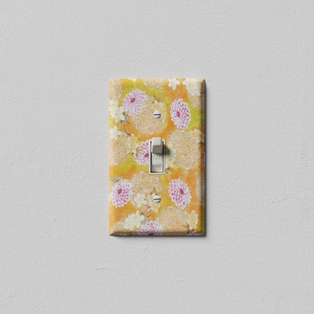 Decorative Light Switch Cover - Purple/Orange for Home Decor