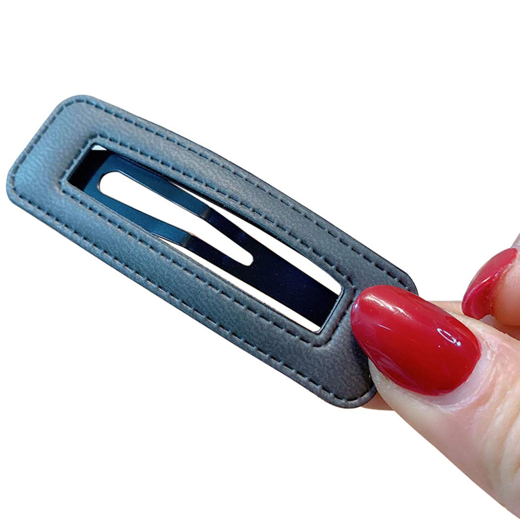Non-Slip Snap Hair Clips for Women - Solid Color Hairpins for Daily Styling