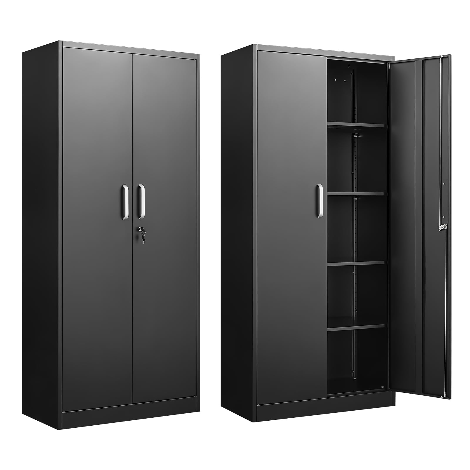 Heavy Duty Metal Storage Cabinet with Adjustable Shelves - 71