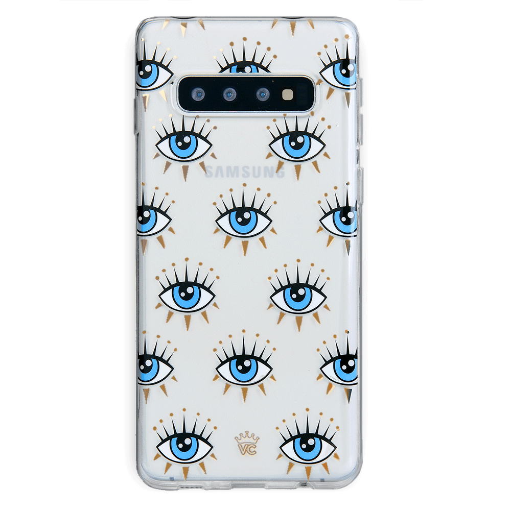 Evil Eye Protection Samsung Galaxy Phone Case - Stylish & Durable Cover for Good Luck Charm | Perfect for Travel, Daily Use & Gift Giving