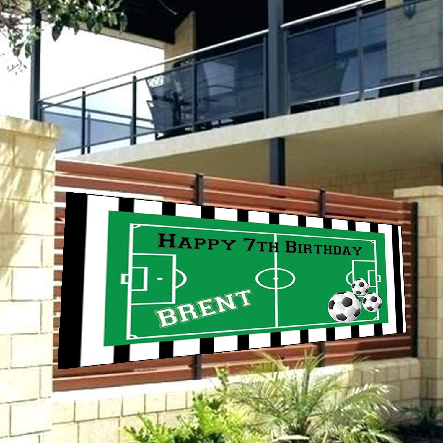 Custom Soccer Birthday Party Banner - Personalized Sports Decor for Kids, Boys & Girls - Perfect for Birthday Celebrations, Team Parties & Soccer Themed Events