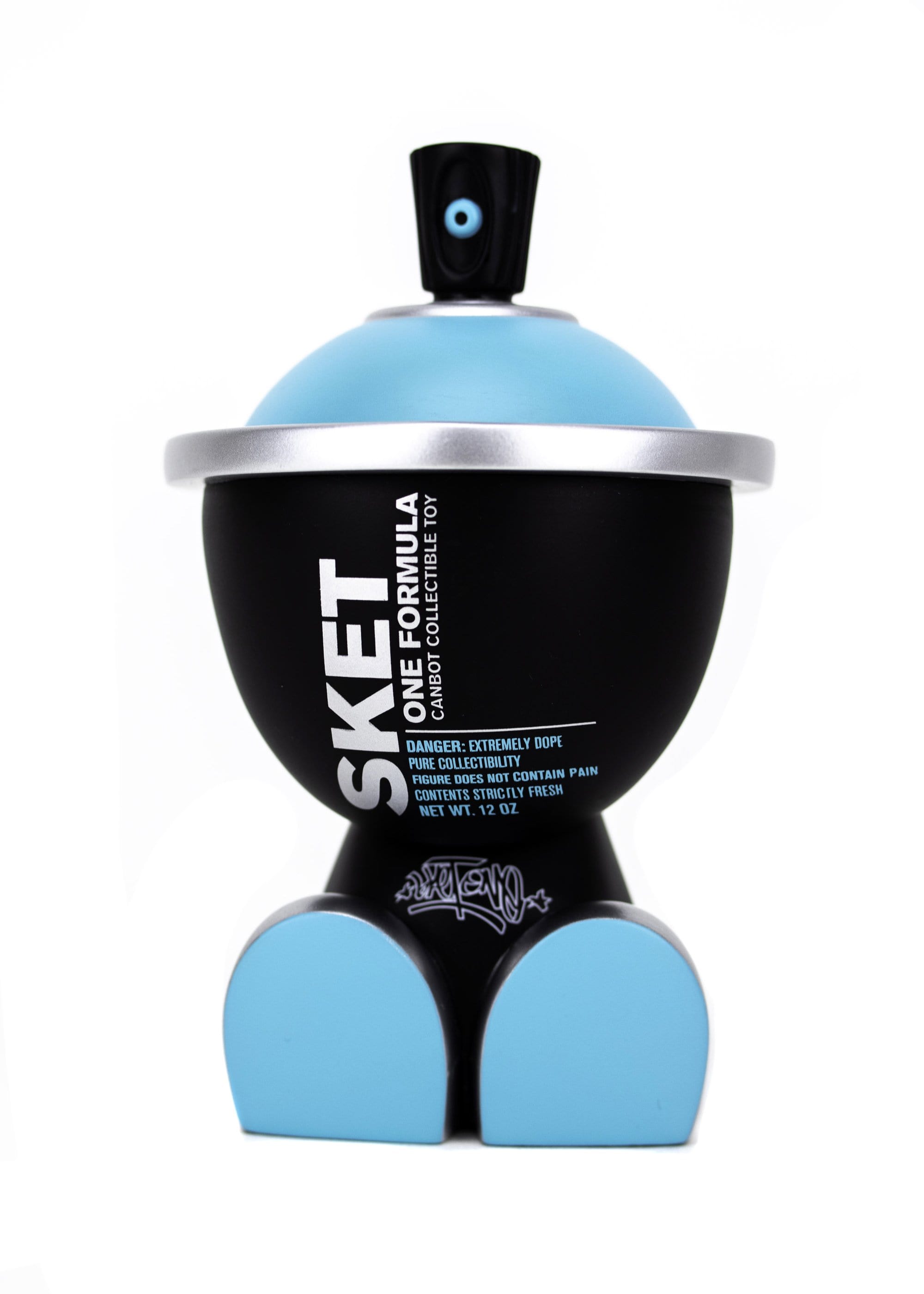 Sket One Cyan Formula Canbot by Clutter - Premium Collectible Street Art Toy for Home & Office Decor - Perfect for Urban Art Lovers and Collectors