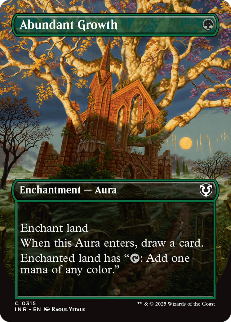 Abundant Growth (Borderless) - Innistrad Remastered MTG Card - Perfect for Commander & Modern Decks