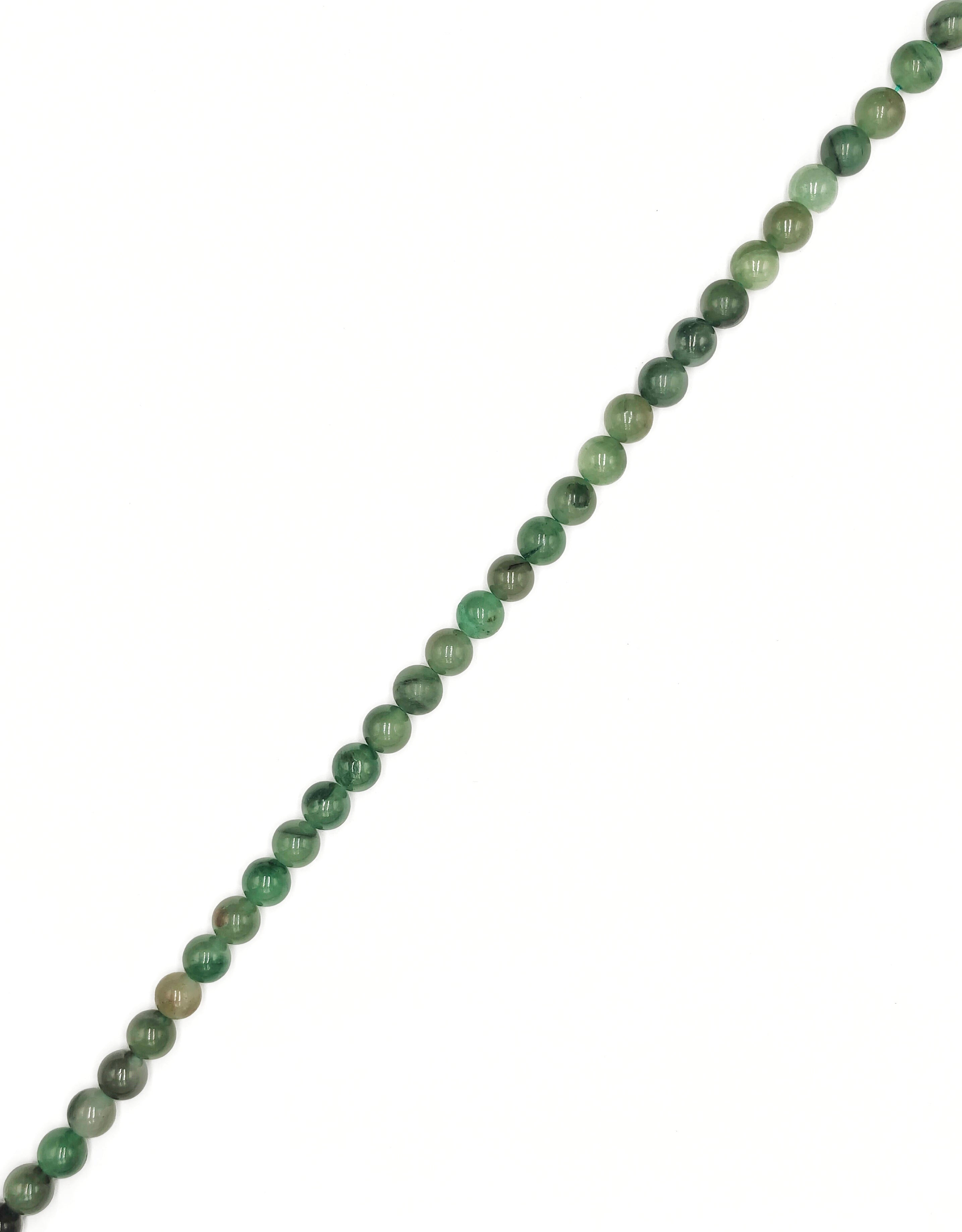 10mm Dark Green Aventurine Smooth Round Beads - 15.5 Inch Strand for Jewelry Making, DIY Crafts, and Healing Crystal Bracelets
